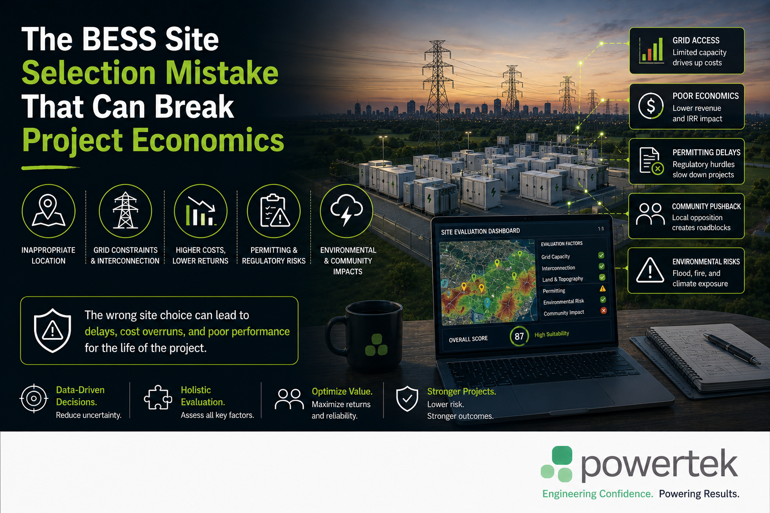 The BESS Site Selection Mistake That Can Break Project Economics - powertek